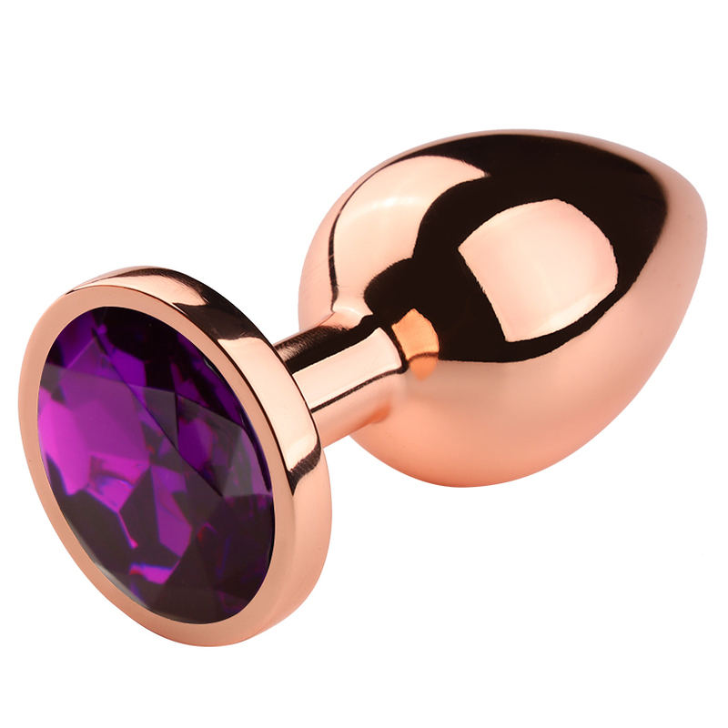 (image for) Rose Gold Anal Plug With Diamond