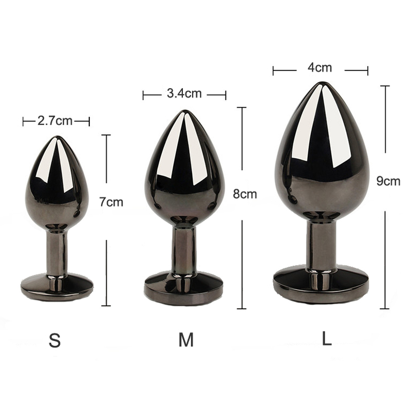 (image for) Secret Shine Metal Butt Plug Gun Colour
