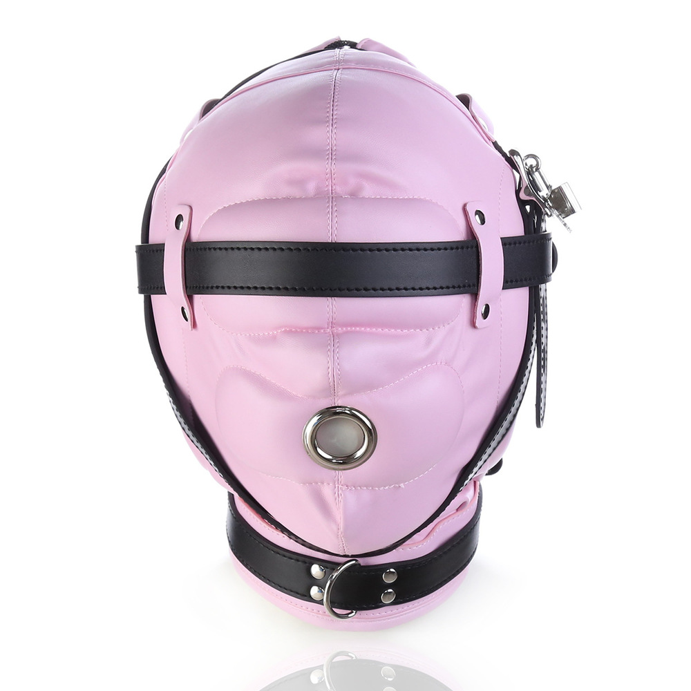 (image for) Blindfolded Hood With Mouth Hole - Matte