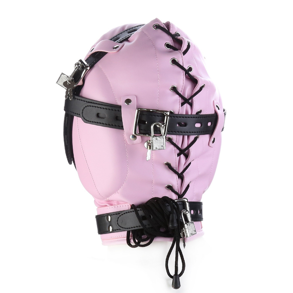 (image for) Blindfolded Hood With Mouth Hole - Matte