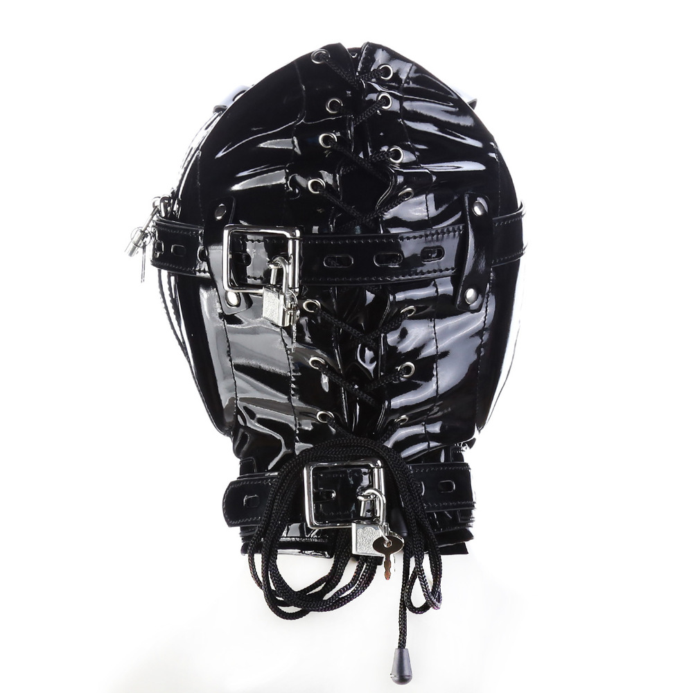 (image for) Blindfolded Hood With Mouth Hole - Bright