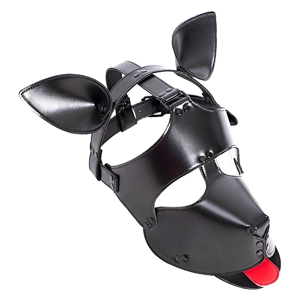 (image for) Vegan Leather Padded Dog Mask