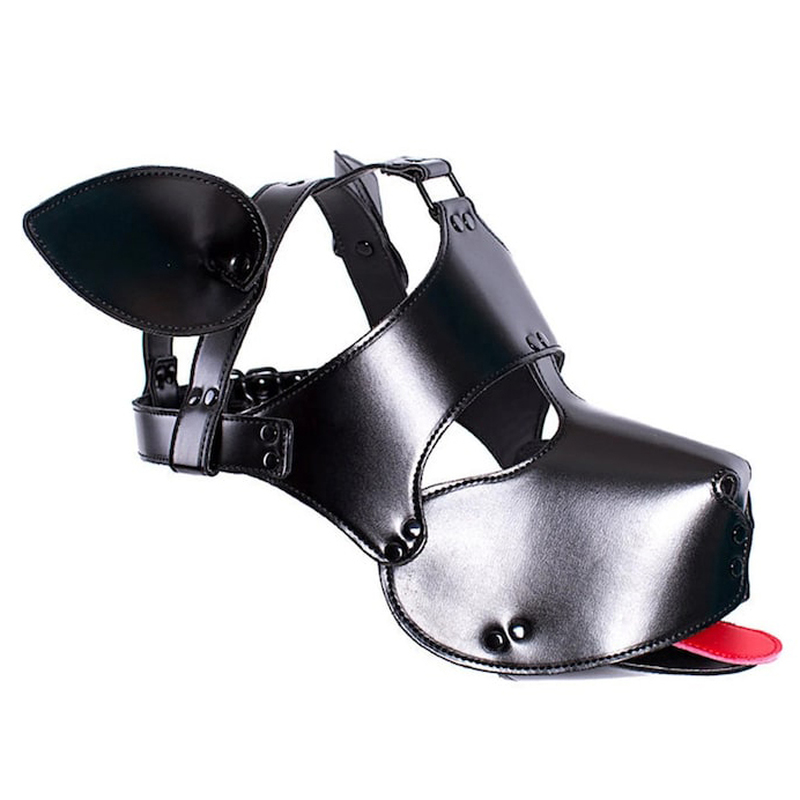 (image for) Vegan Leather Padded Dog Mask