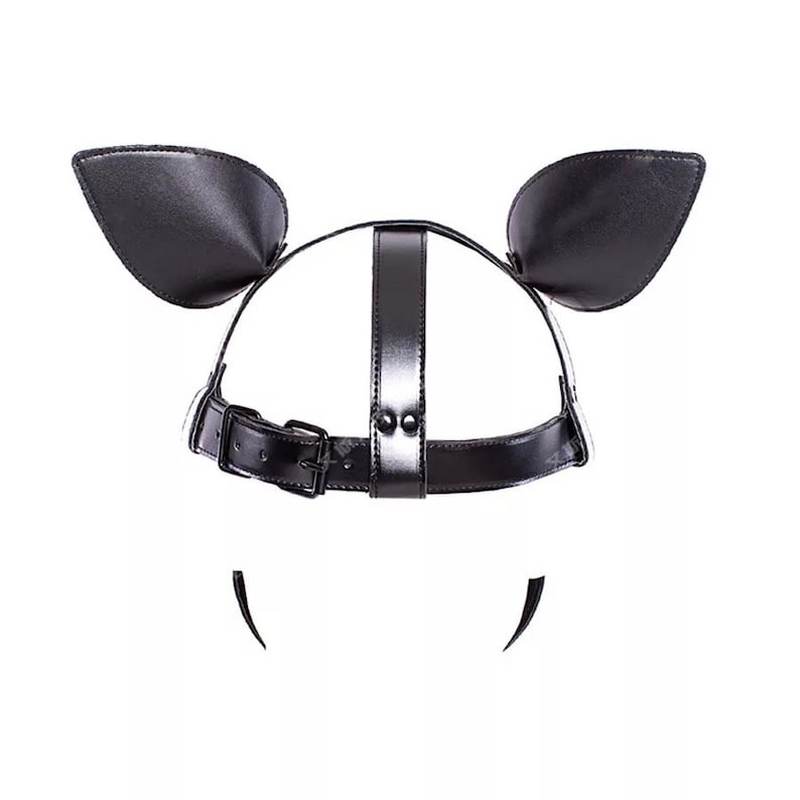 (image for) Vegan Leather Padded Dog Mask