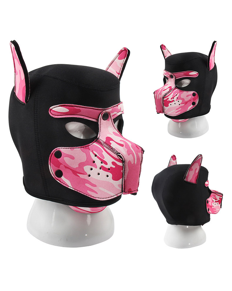 (image for) Camouflage Dog Bondage Hood