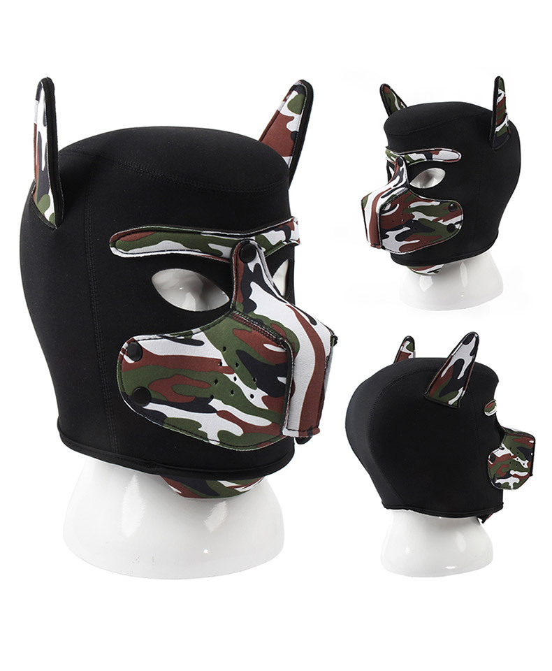 (image for) Camouflage Dog Bondage Hood
