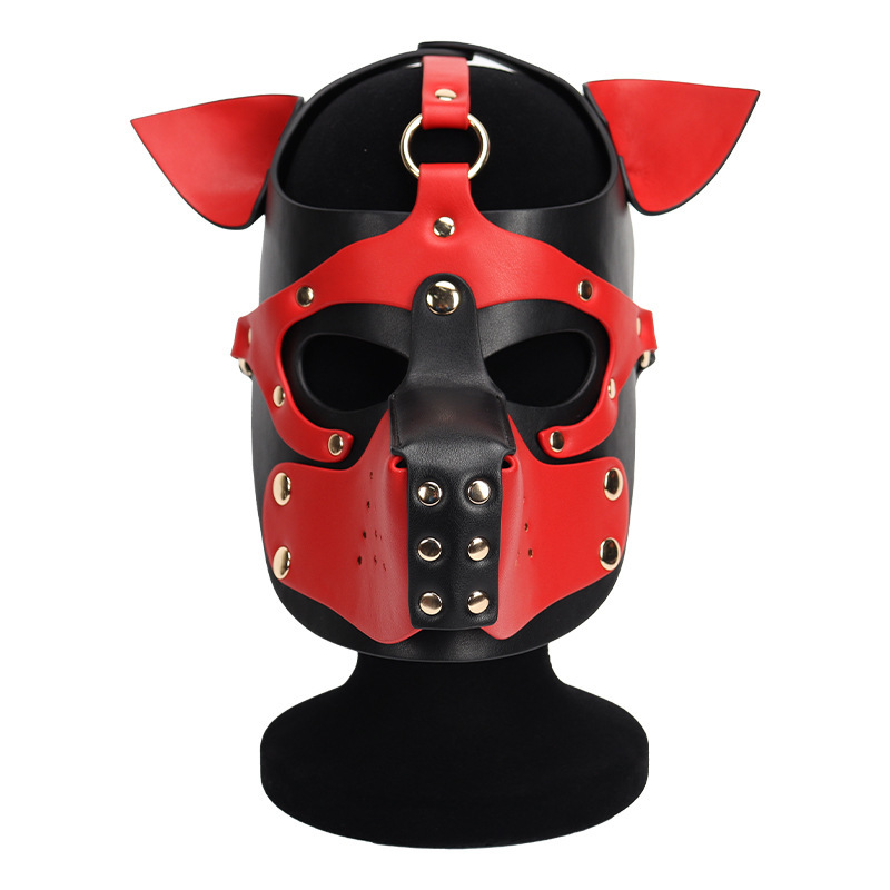 (image for) Double Color Dog Bondage Hood