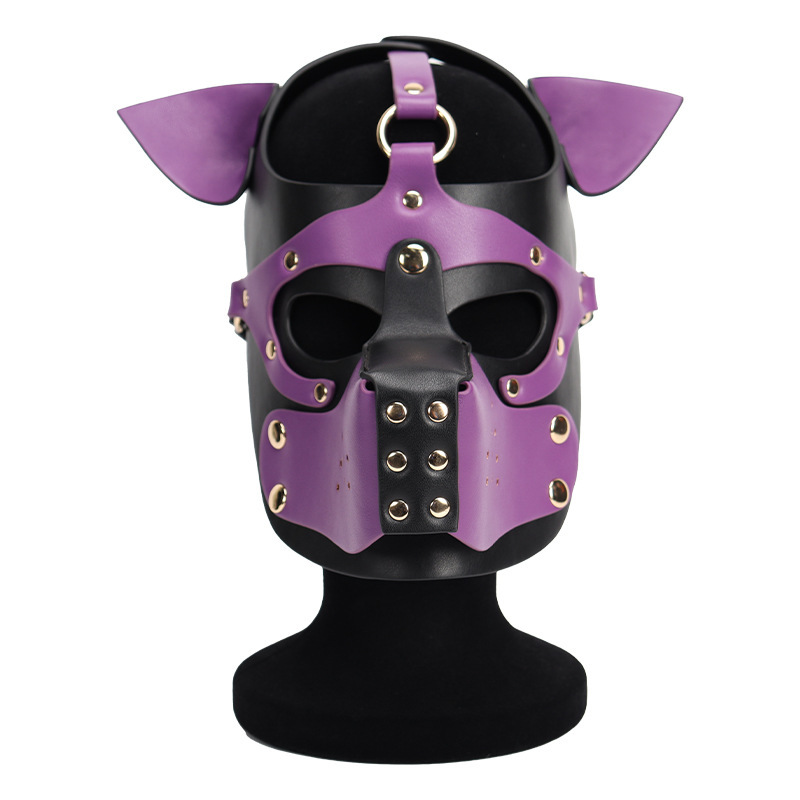 (image for) Double Color Dog Bondage Hood