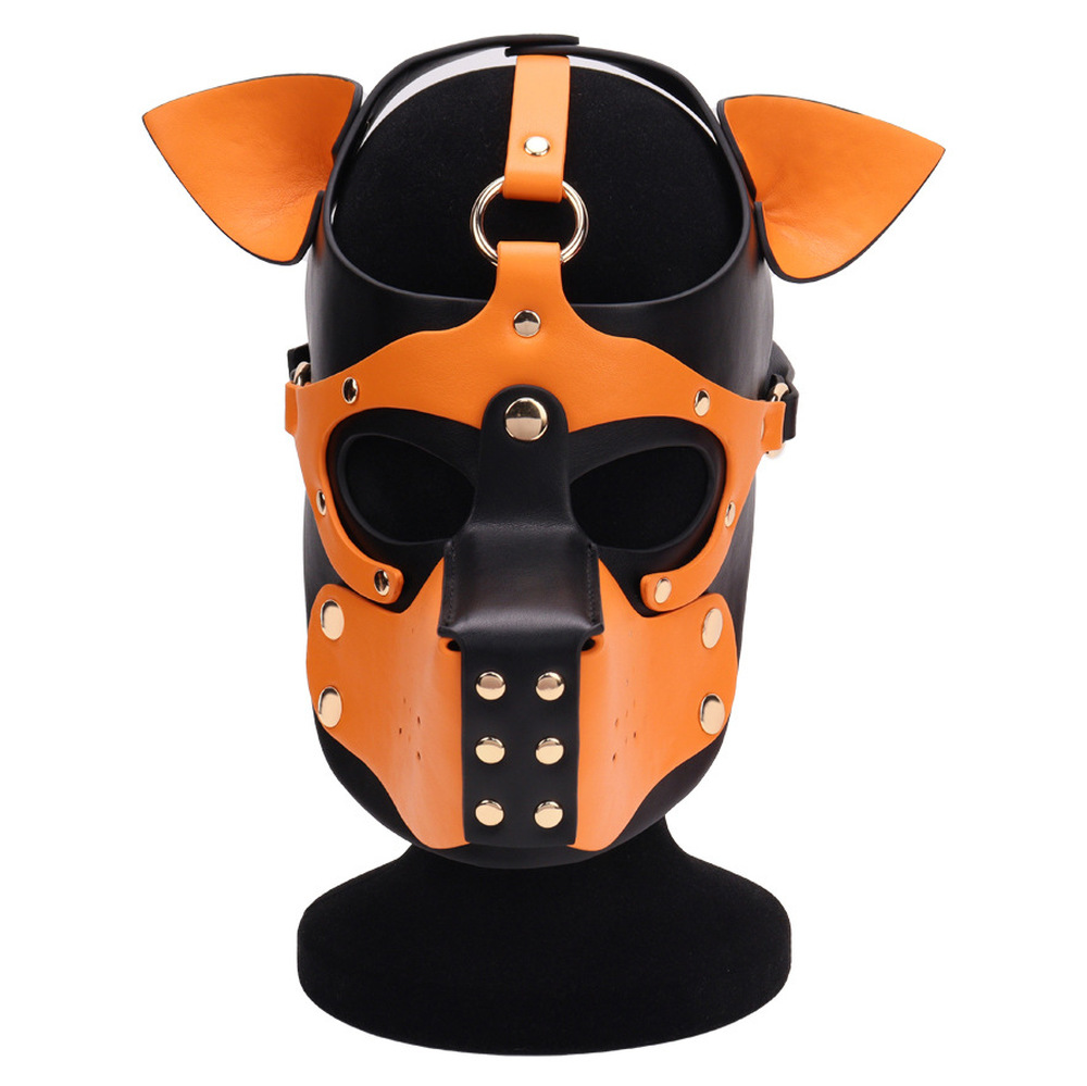 (image for) Double Color Dog Bondage Hood