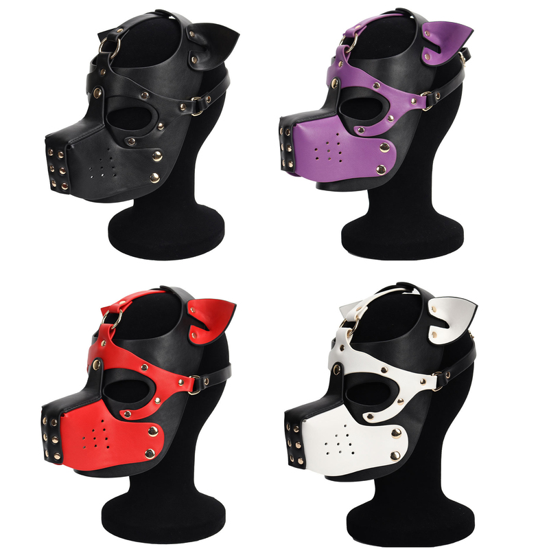 (image for) Double Color Dog Bondage Hood