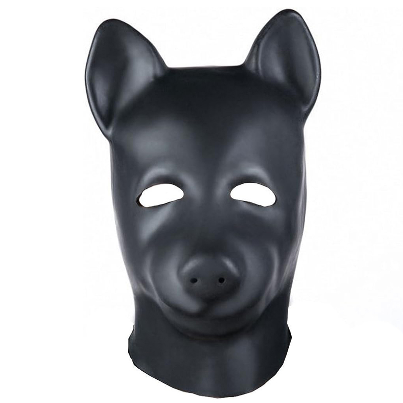 (image for) Latex Fetish Pig Hood Mask