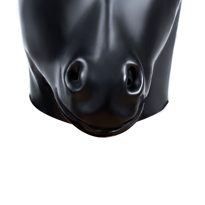 (image for) Latex Mask Horse Head Hood