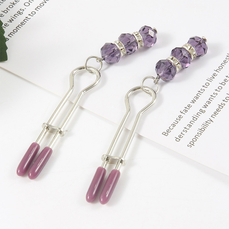 (image for) Tweezer with Beads Nipple Clamps