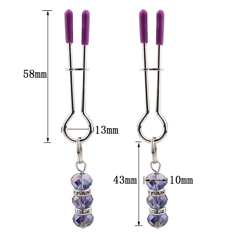 (image for) Tweezer with Beads Nipple Clamps