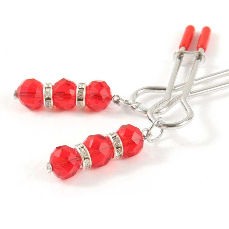(image for) Tweezer with Beads Nipple Clamps