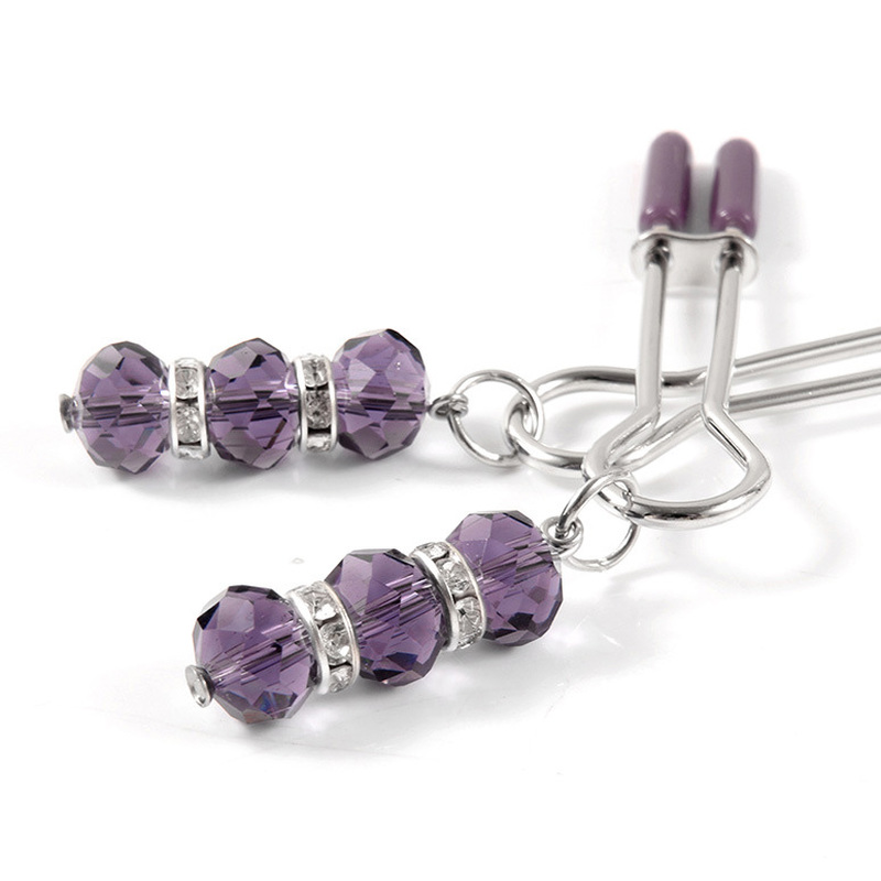 (image for) Tweezer with Beads Nipple Clamps