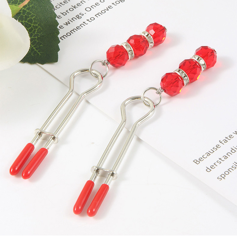 (image for) Tweezer with Beads Nipple Clamps