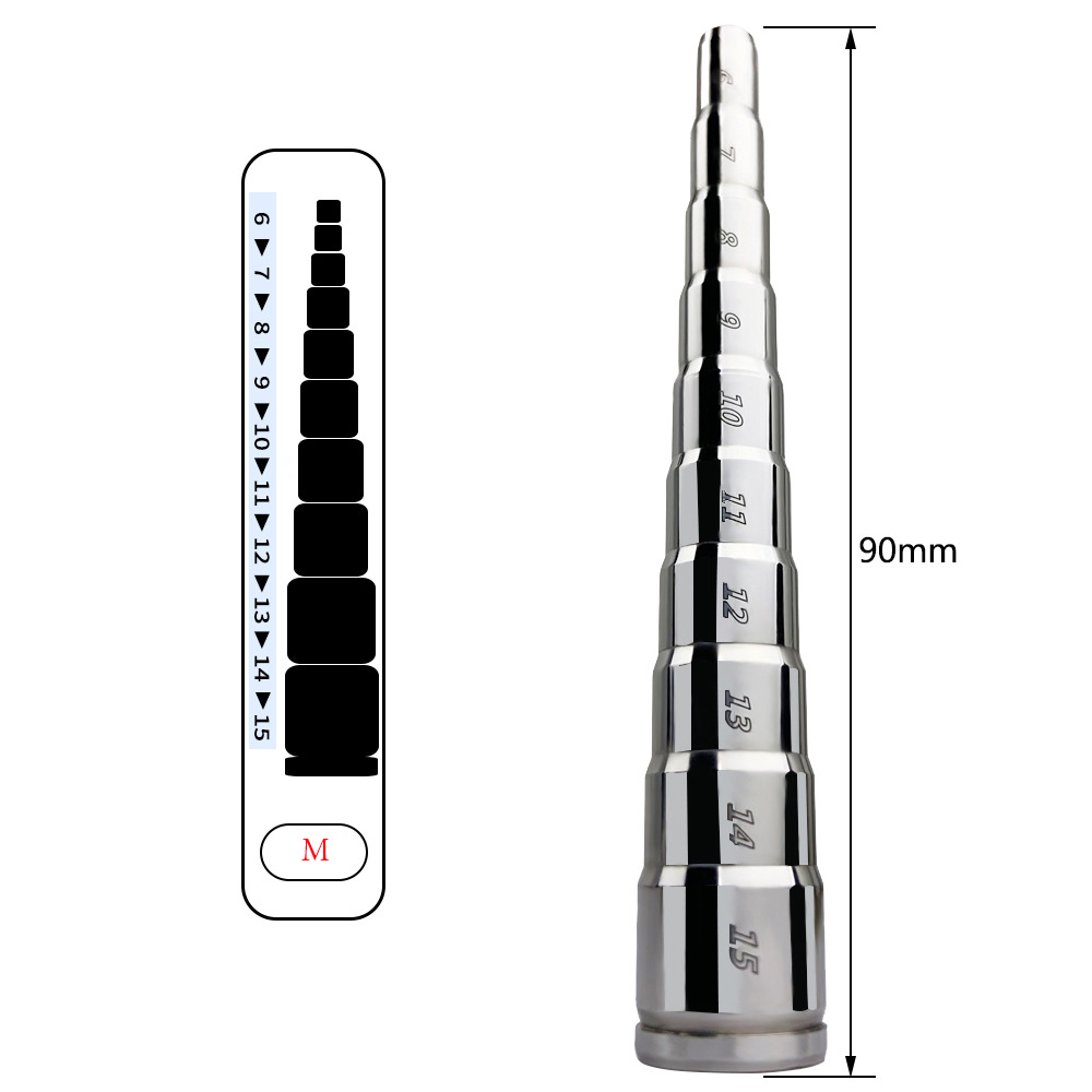 (image for) Steel Penis Plug With Scale Kit