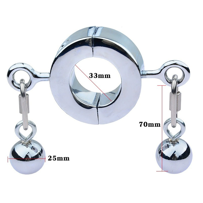(image for) Metallic Testicle Stretcher Weights - 4 Balls