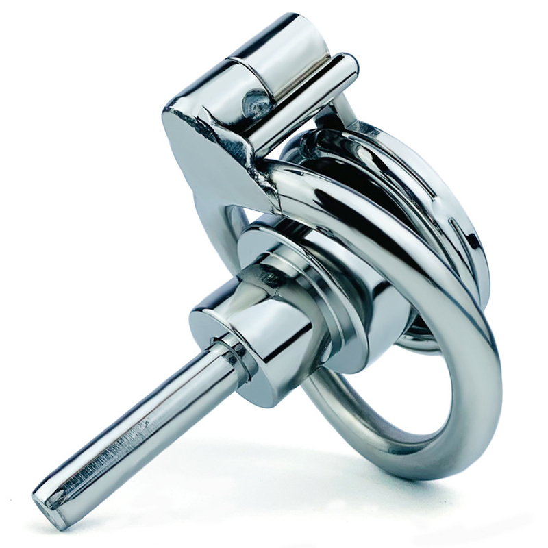 (image for) Double Screw Negative Chastity Cage With Catheter