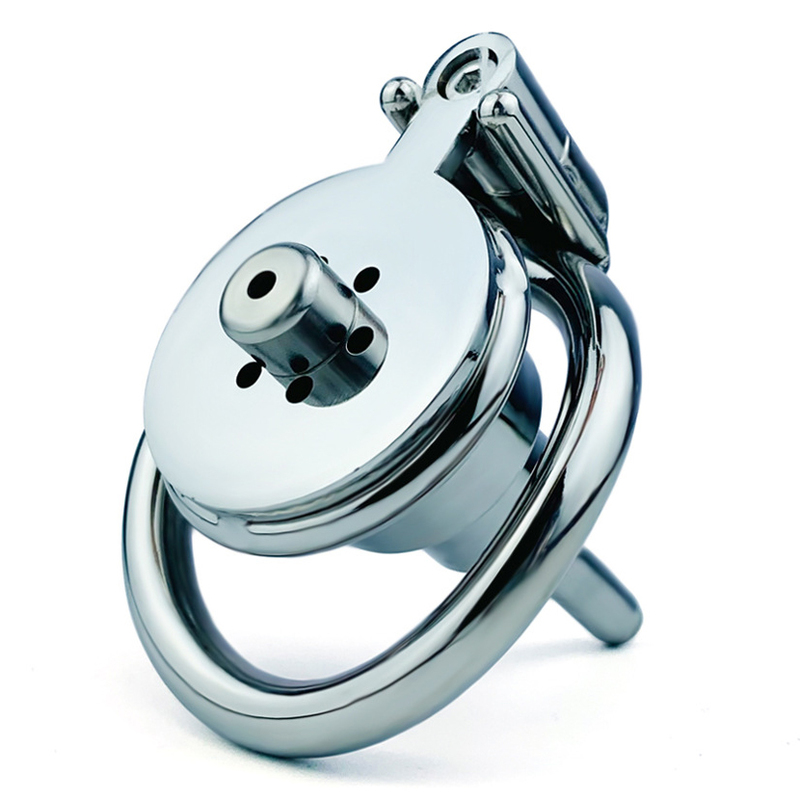 (image for) Double Screw Negative Chastity Cage With Catheter