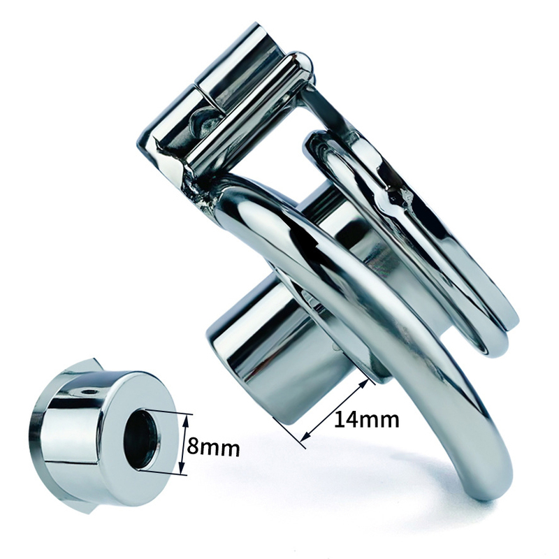 (image for) Double Screw Negative Chastity Cage With Catheter