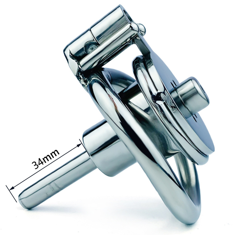 (image for) Double Screw Negative Chastity Cage With Catheter