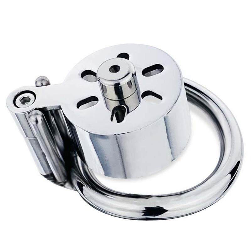 (image for) Canned Male Chastity Cock Cage with Urethral Plug