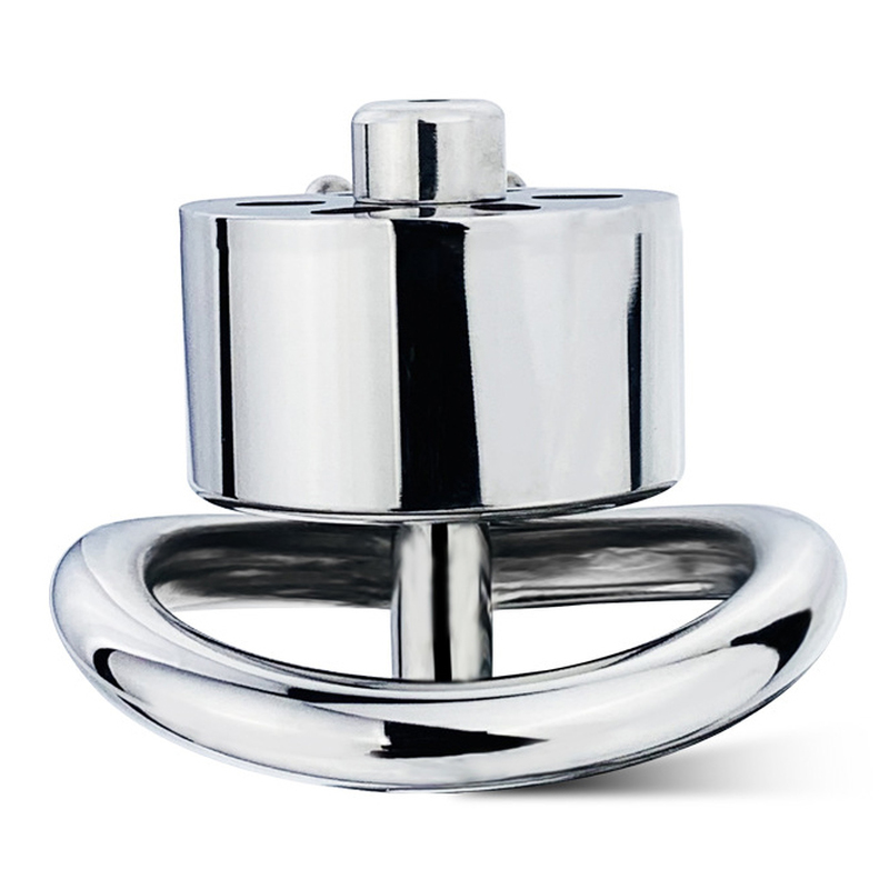 (image for) Canned Male Chastity Cock Cage with Urethral Plug
