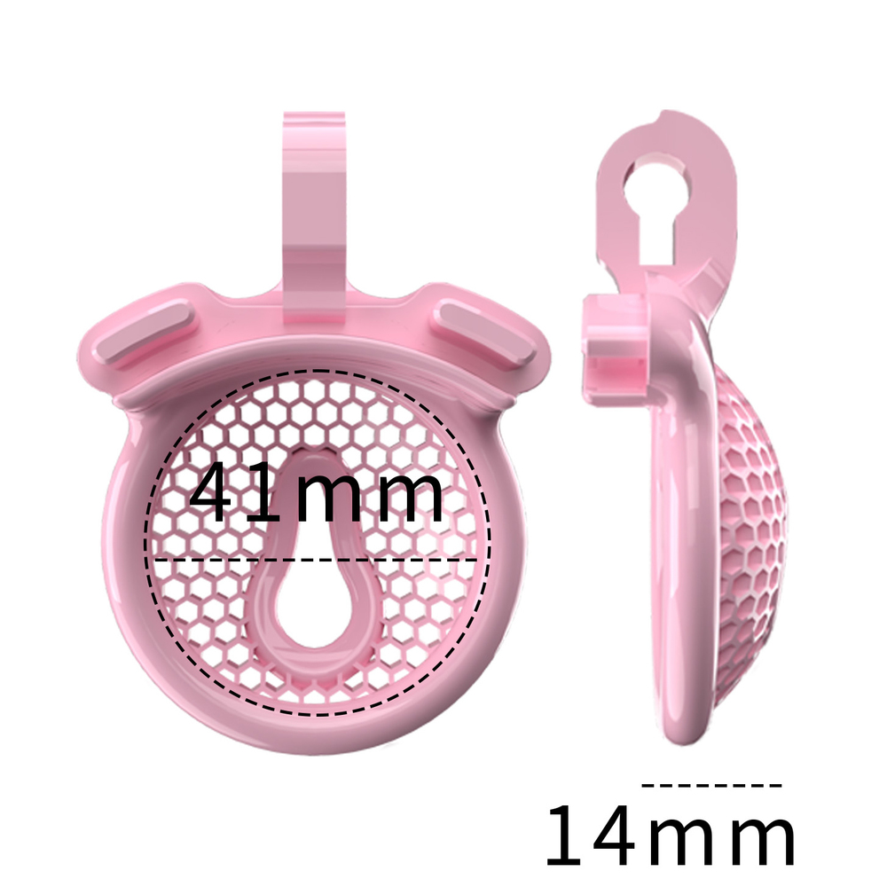 (image for) Sissy Chastity Cage With 5 Arc Rings- CX1