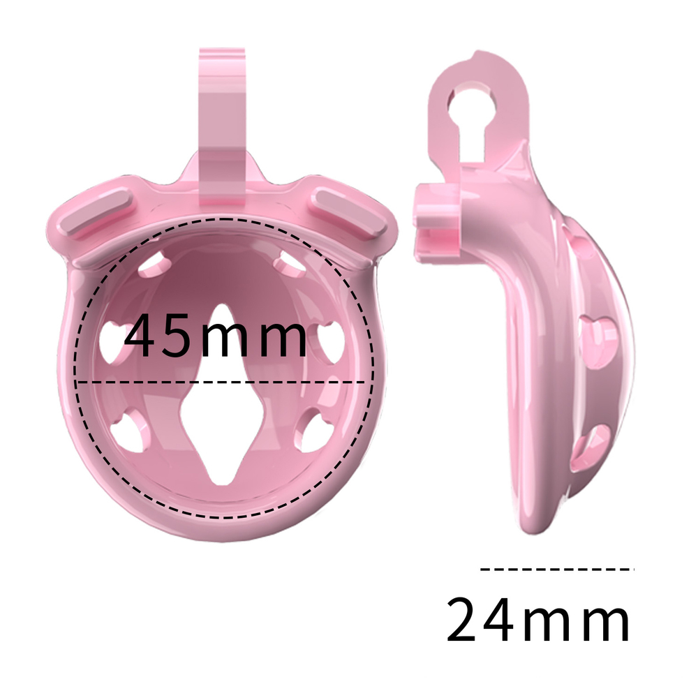 (image for) Small WX-1 Sissy Chastity Cage With 5 Arc Rings