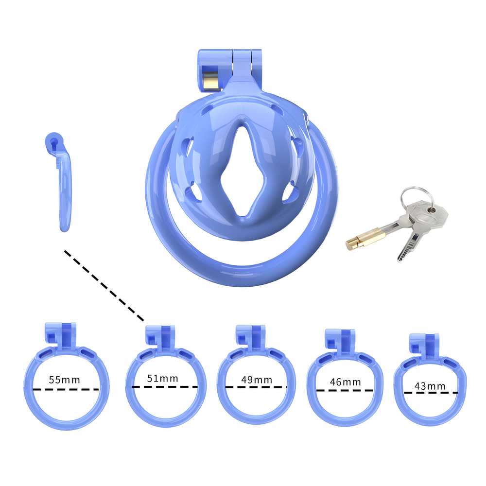 (image for) Small WX-1 Sissy Chastity Cage With 5 Arc Rings