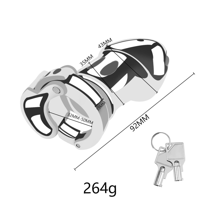 (image for) Men Adjustable Size Chastity Cage