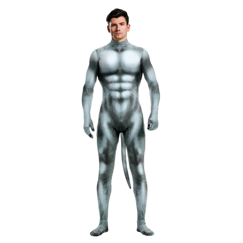 (image for) Animal Cosplay Costume - Color Grey