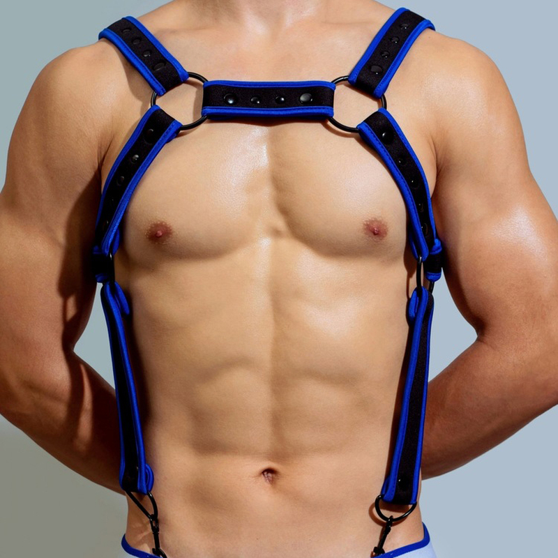 (image for) D.M Neoprene Chest Harness with Suspenders