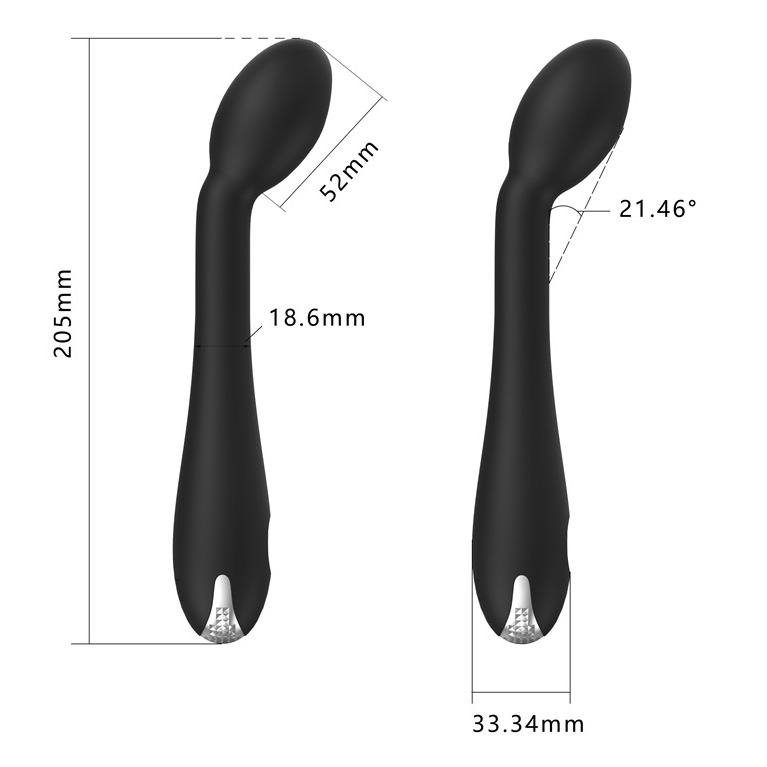 (image for) Rechargeable G-spot vibrator with clitoral mode
