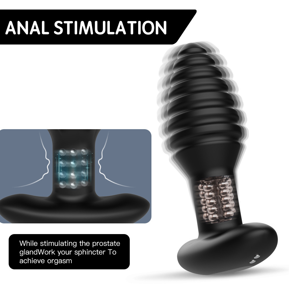 (image for) Rotating Vibrating Remote-Controlled Anal Plug