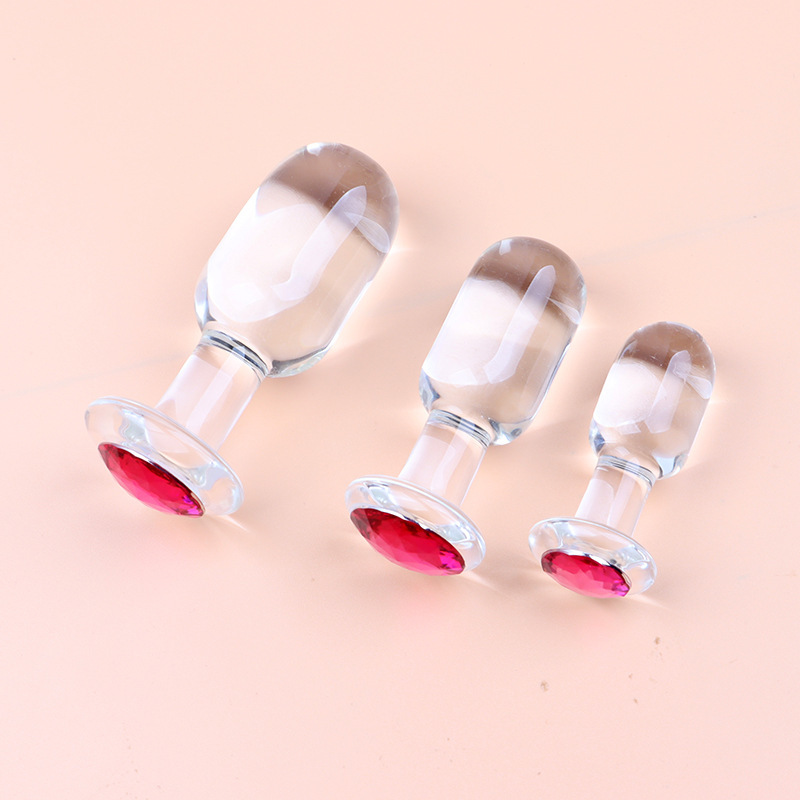 (image for) Jewel Icicles Glass Butt Plugs