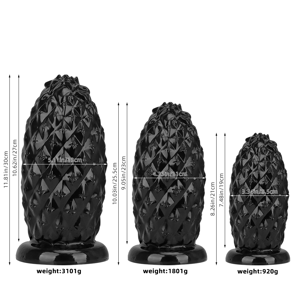 (image for) Pineapple Huge Butt Plug - PVC