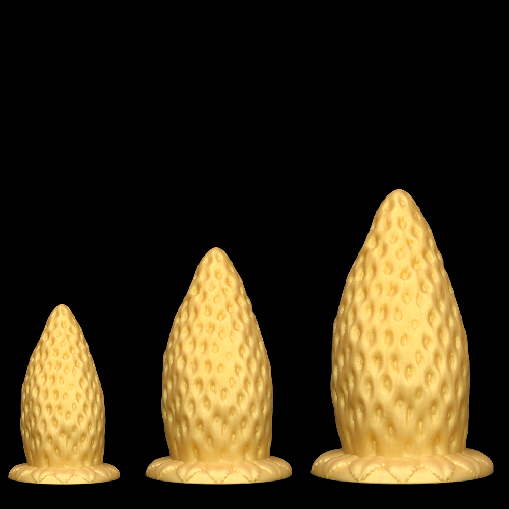 (image for) Strawberry Huge Butt Plug - Silicone