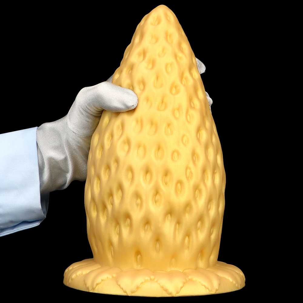 (image for) Strawberry Huge Butt Plug - Silicone