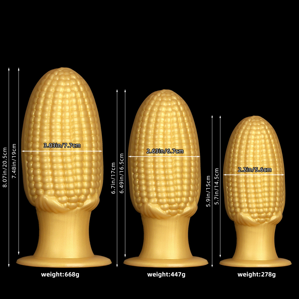 (image for) Corn Huge Butt Plug - Silicone