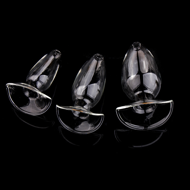 (image for) Glass Crystal Hollow Anal Trainer Butt Plug