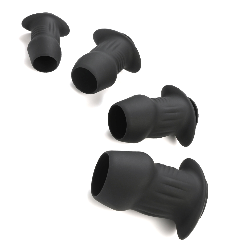 (image for) Silicone Hollow Anal Plug With Stopper