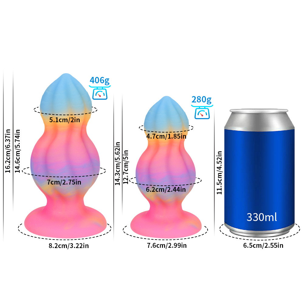(image for) Luminous Mixed Color Butt Plug