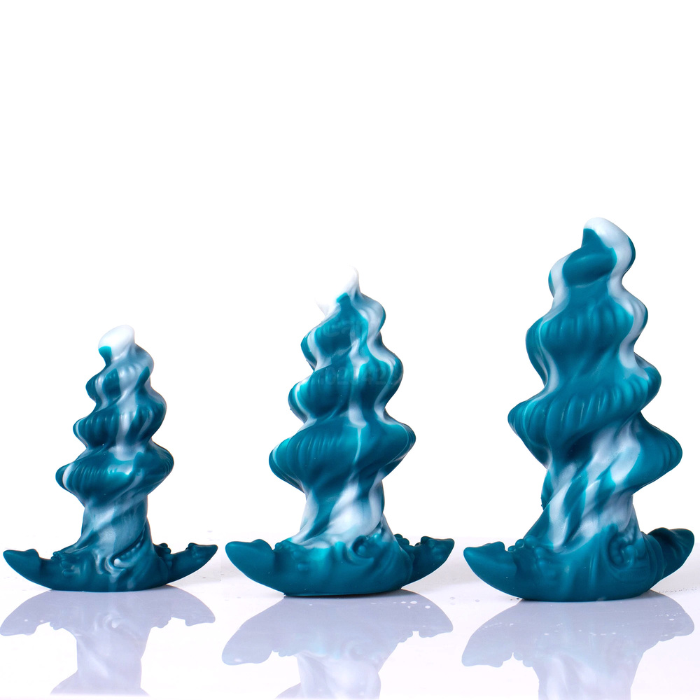 (image for) Mixed Color Spiral Anal Plug