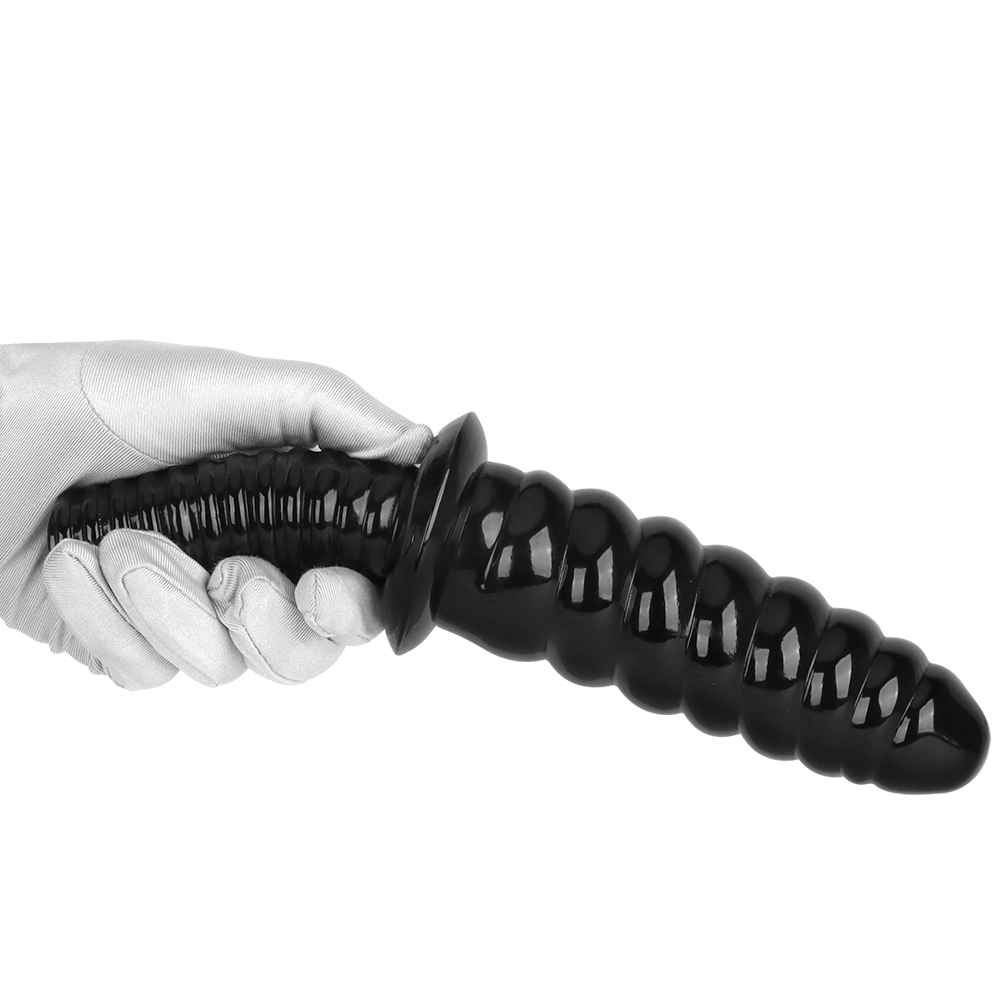 (image for) Long Anal Beads Dildo Screw Handle