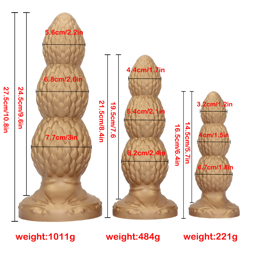 Deep Big Dilator Butt Plug - Silicone