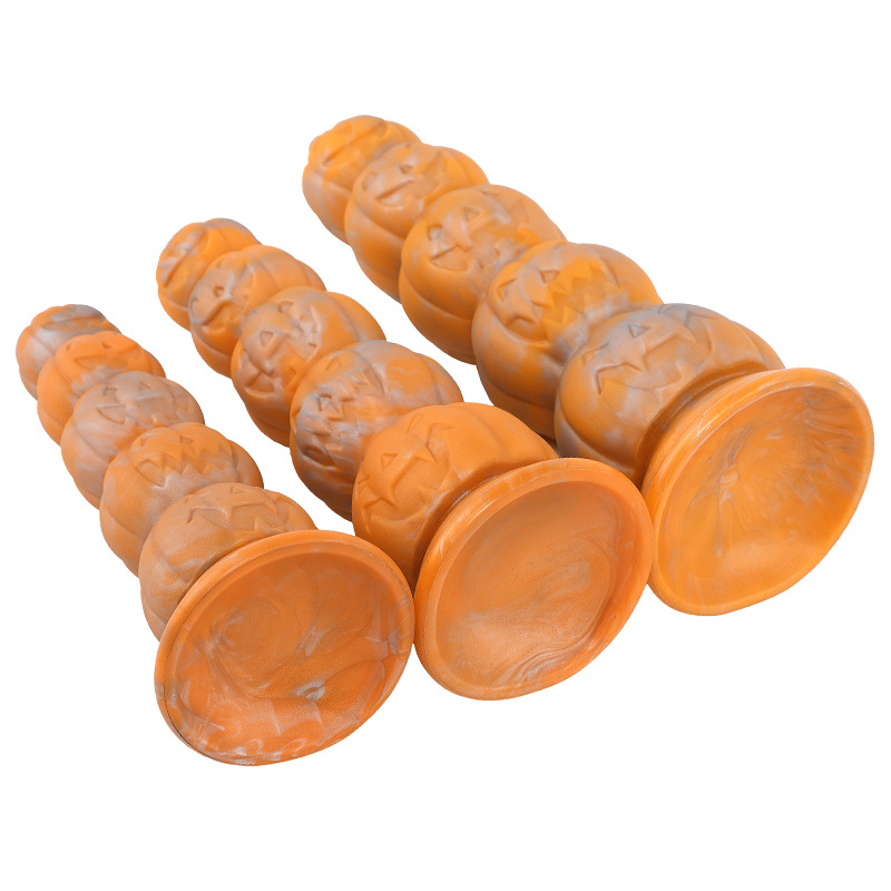 (image for) Halloween Pumpkin Stack Anal Beads