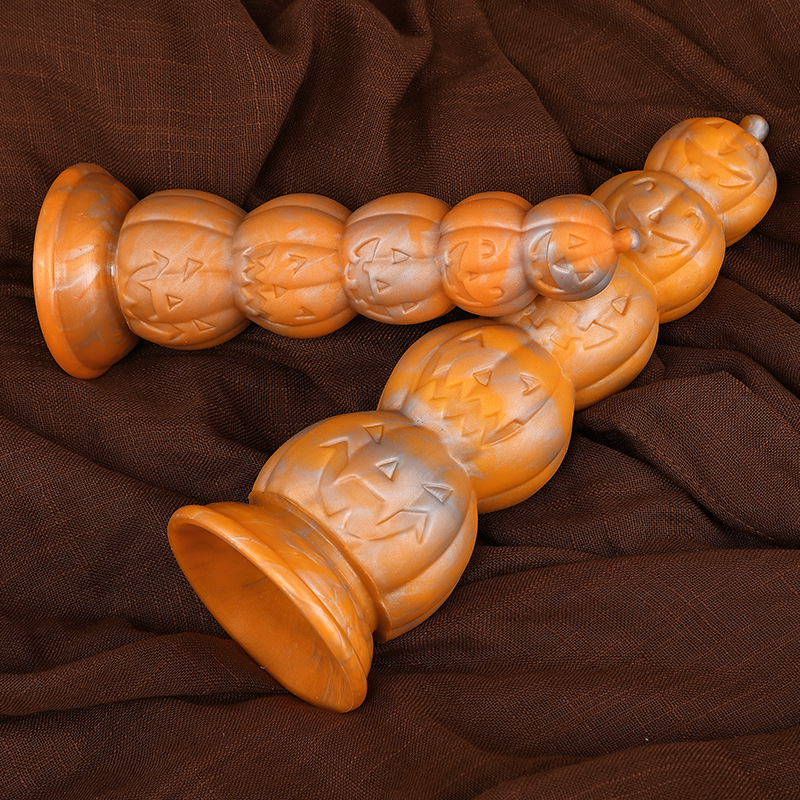 (image for) Halloween Pumpkin Stack Anal Beads